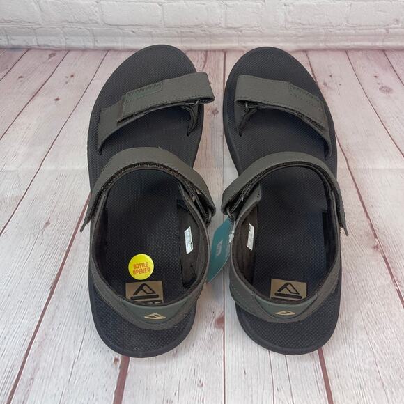Reef Fanning Baja Brown Gum With Bottle Opener Sandals Mens Size 12 - Picture 8 of 11